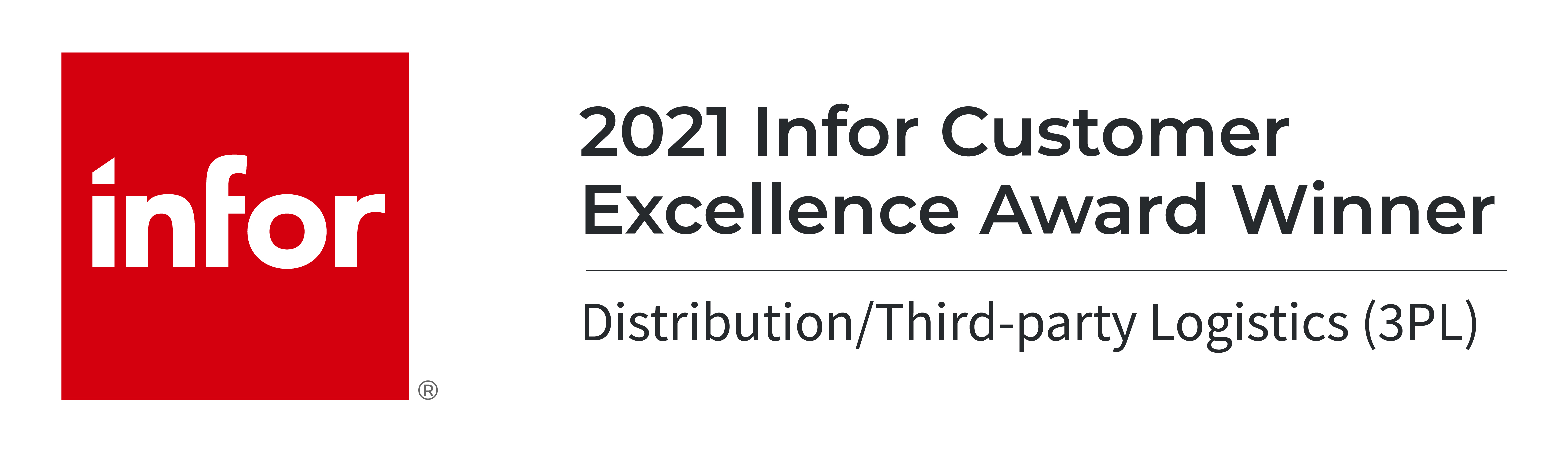 2021 infor customer excellence award winner