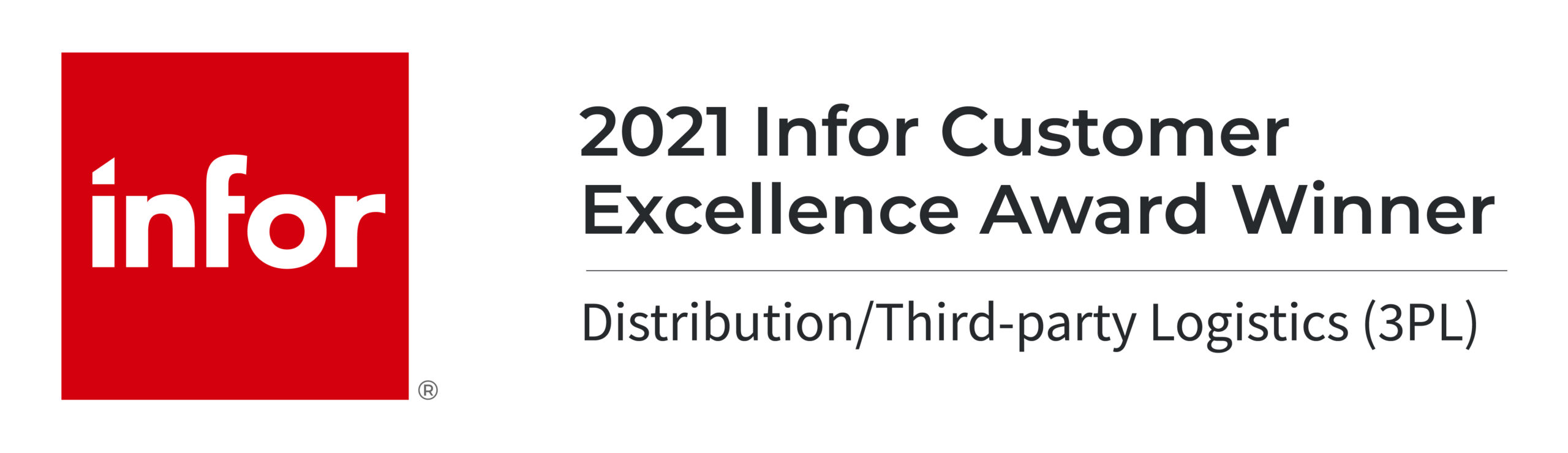 2021 infor cusotmer excellence award winner